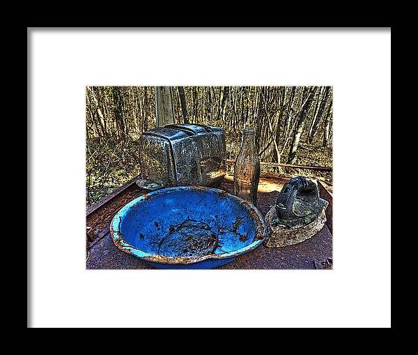 Still Life Framed Print featuring the photograph Still Life with Blue Plate Special by William Fields