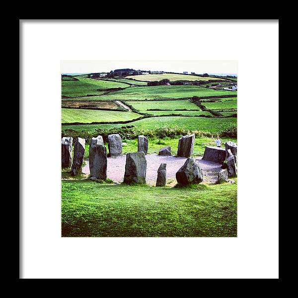 Ireland Framed Print featuring the photograph Stone Circle by Luisa Azzolini