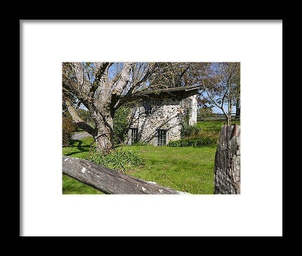 Stone Framed Print featuring the photograph Stone Cottage by Richard Reeve