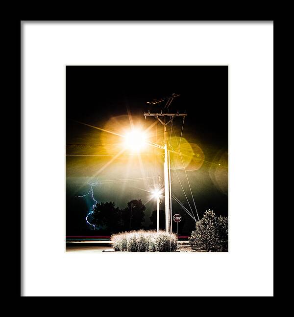 Lightning Bolt Pictures Framed Print featuring the photograph Stop IT by James BO Insogna