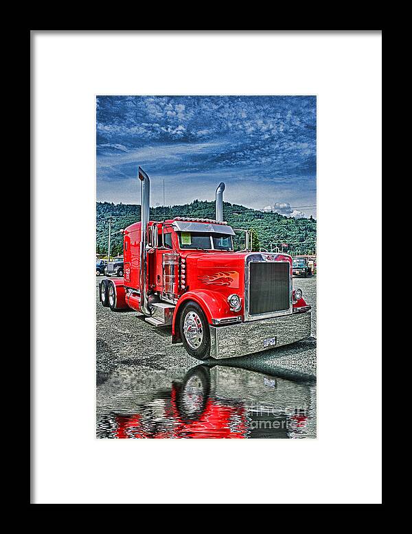 Trucks Framed Print featuring the photograph Storm Rider by Randy Harris