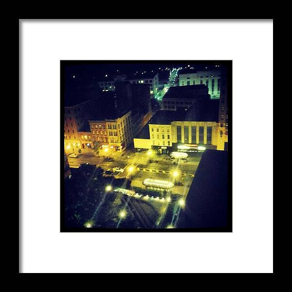 Albany Framed Print featuring the photograph Streetlight Constellation #instagram by Haley B.c.u.