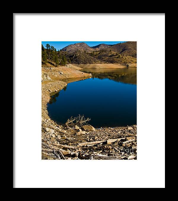 Driftwood Framed Print featuring the photograph Summer at Seaman's Reservoir by Harry Strharsky
