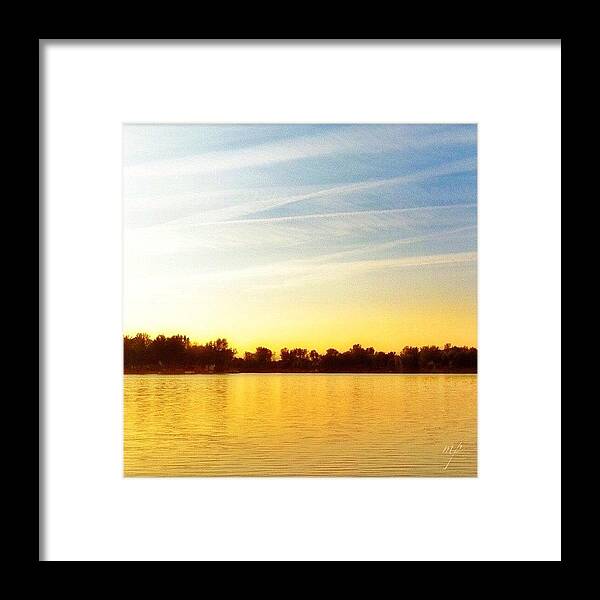 Building Framed Print featuring the photograph Summer Evening by Maury Page
