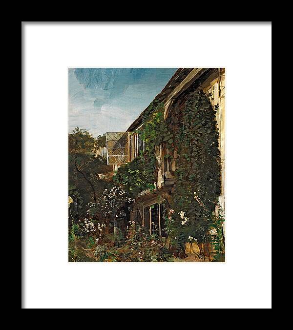 Summer Garden Framed Print featuring the painting Summer Garden by HM Anthony