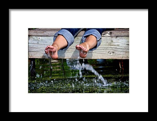 Splash Framed Print featuring the photograph Summer Splash by Jarrod Erbe