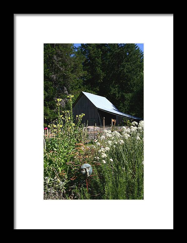 Sun Image Framed Print featuring the photograph Sun Barn by Lorraine Devon Wilke