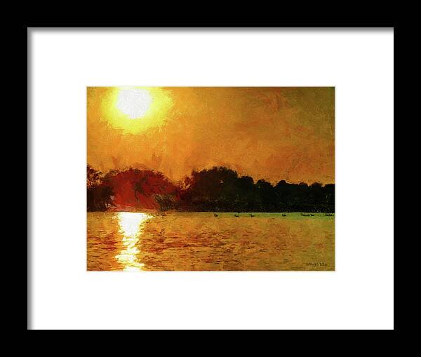 Sun Framed Print featuring the painting Sun Burned by Jeffrey Kolker
