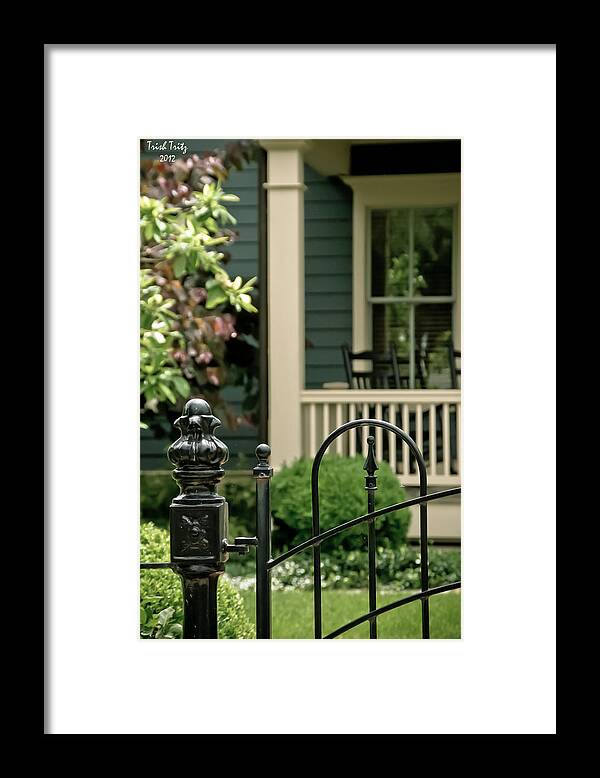Porch Framed Print featuring the photograph Sunday Afternoon In Doylestown by Trish Tritz