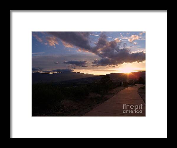 Sunset Framed Print featuring the photograph Sundown by Donna Parlow