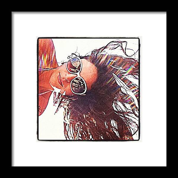 Igersfollow Framed Print featuring the photograph #sunglasses #hair #face #girl by Avatar Pics
