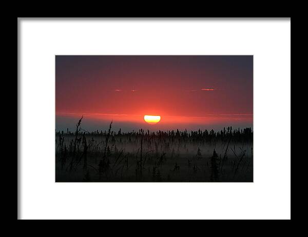 Sunrise Framed Print featuring the photograph Sunrise at Kenai Peninsula by Mary Gaines