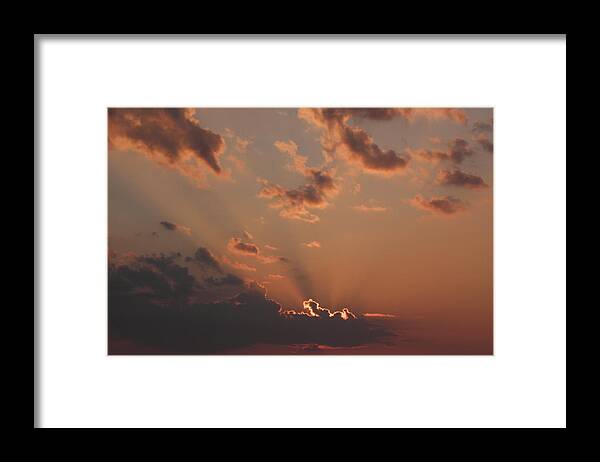 Sunrise Framed Print featuring the photograph Sunrise In The Clouds by Kim Galluzzo Wozniak