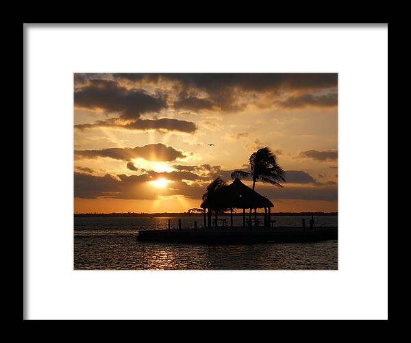 Sunrise Framed Print featuring the photograph Sunrise over bay by Clara Sue Beym