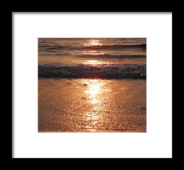 Sunrise Framed Print featuring the photograph Sunrise Reflections by Kim Galluzzo