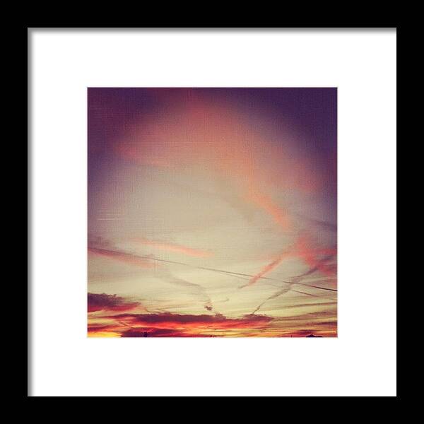  Framed Print featuring the photograph Sunset by Gary Stringer