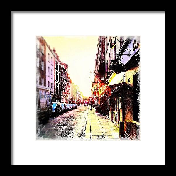 Igersuk Framed Print featuring the photograph Sunset In Soho by Nicola Key