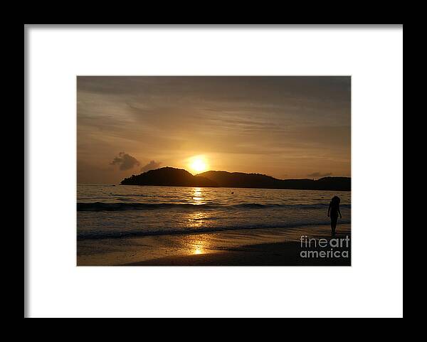 Sunset Beach Photo Framed Print featuring the photograph Sunset by Ivy Ho