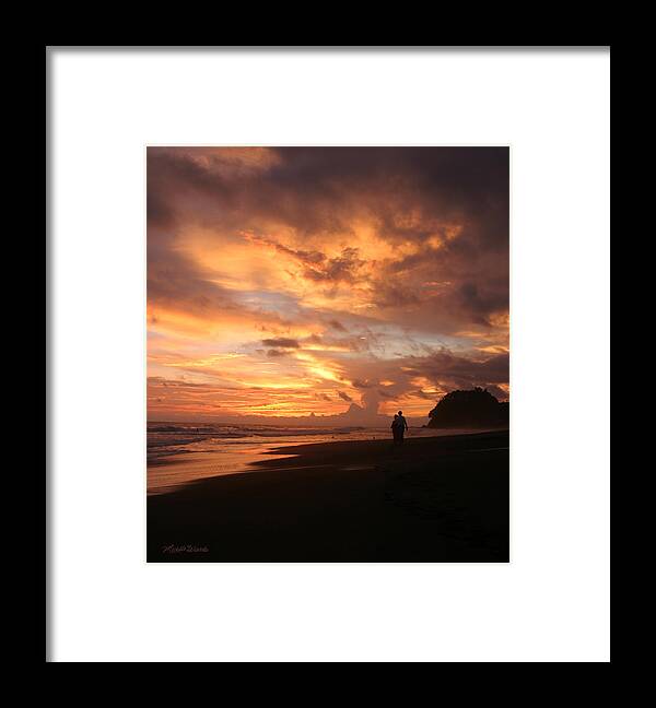 Sunset Framed Print featuring the photograph Sunset Lovers Costa Rica by Michelle Constantine