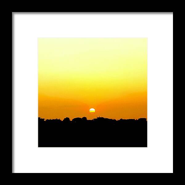 Sunset Framed Print featuring the photograph Sunset by Luisa Azzolini