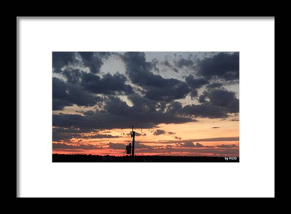 Sunset Framed Print featuring the photograph Sunset over the Outer Banks by Kim Galluzzo Wozniak