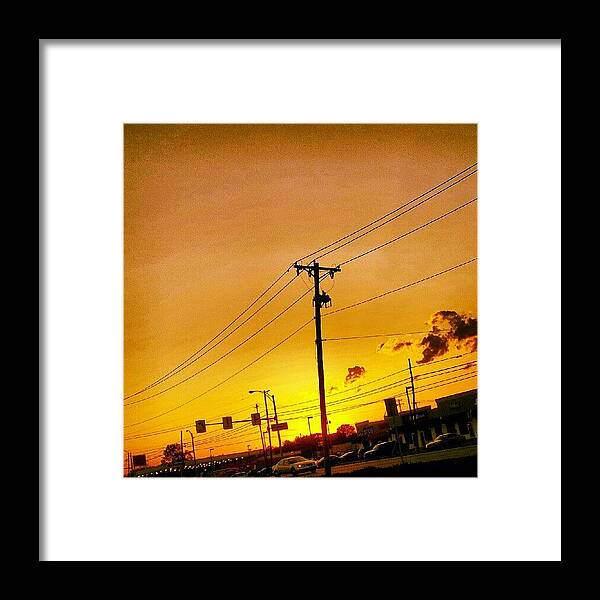 Love Framed Print featuring the photograph Sunset Street by Jermaine Young
