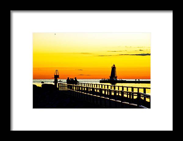 Sunset Framed Print featuring the photograph Sunset walk by Randall Cogle