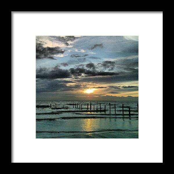 Www Framed Print featuring the photograph #sunsetporn #sunset #cloudporn #skyporn by Kevin Zoller