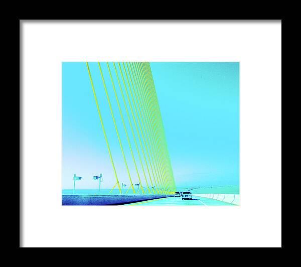 Tampa Framed Print featuring the photograph Sunshine Bridge by Lizi Beard-Ward