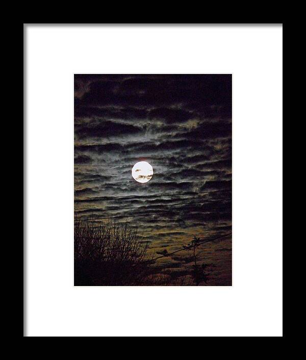 Super Moon Framed Print featuring the photograph Super Moon 5 by Cyryn Fyrcyd