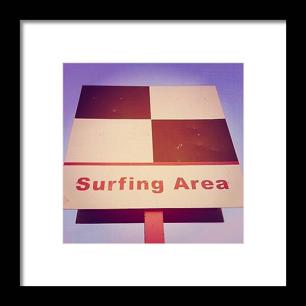 Surf Framed Print featuring the photograph Surfing Allowed by Rob Jewitt