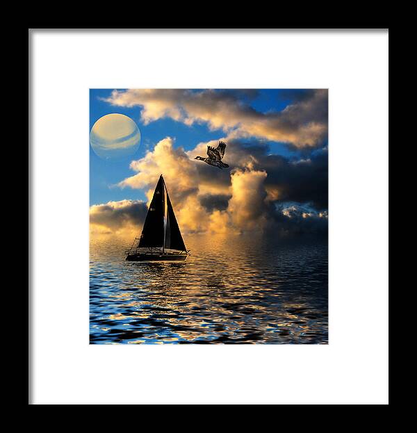 Surreal Framed Print featuring the photograph Surreal Seaside by Cindy Haggerty