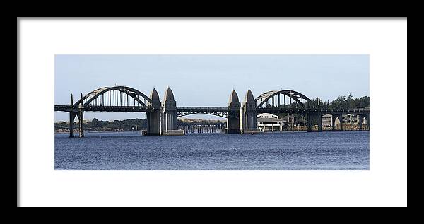 Suslaw Bridge Framed Print featuring the photograph Suslaw Bridge Panorama by Mary Gaines