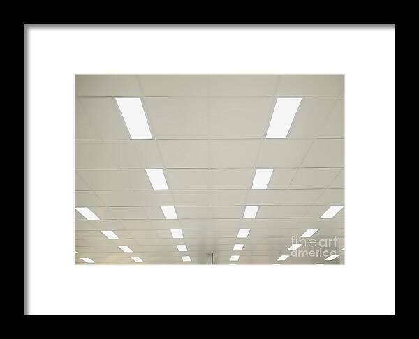 Suspended Ceiling Lights Framed Print By Dave Les Jacobs