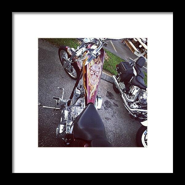 Bikenight Framed Print featuring the photograph #sweetbike #motorcycle #bikenight #bike by S Smithee