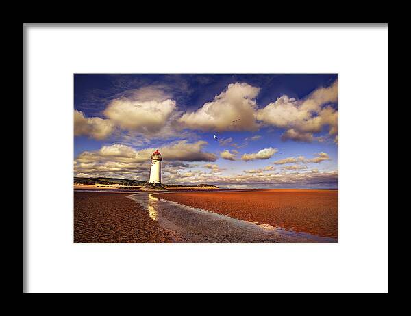 Lighthouse Framed Print featuring the photograph Talacre Lighthouse by Mal Bray