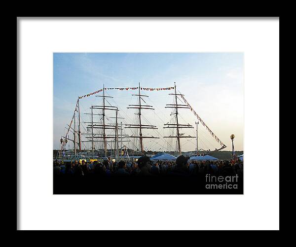 Tall Ships 2009 Framed Print featuring the photograph Tall Ships 2009. Klaipeda. Lithuania by Ausra Huntington nee Paulauskaite