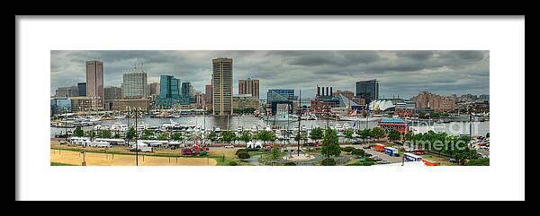 Baltimore Framed Print featuring the photograph Tall Ships at Baltimore Inner Harbor by Mark Dodd