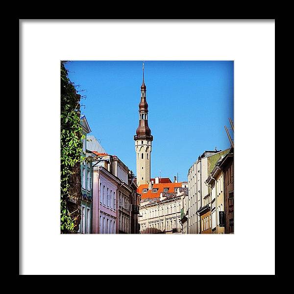 Framed Print featuring the photograph Tallinn by Luisa Azzolini