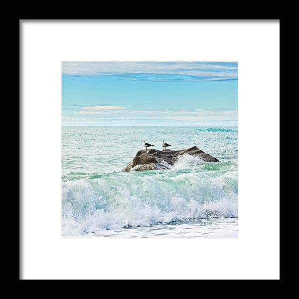 Sea Framed Print featuring the photograph Tasman sea by MotHaiBaPhoto Prints