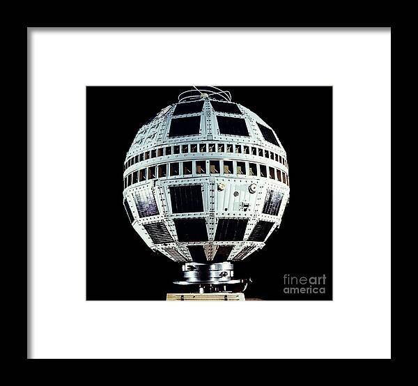 Communication Framed Print featuring the photograph Telstar 1 Before Launch by Alcatel-Lucent/Bell Labs