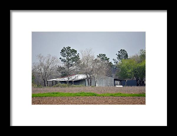 Teresa Blanton Framed Print featuring the photograph Texas Barn 7 by Teresa Blanton