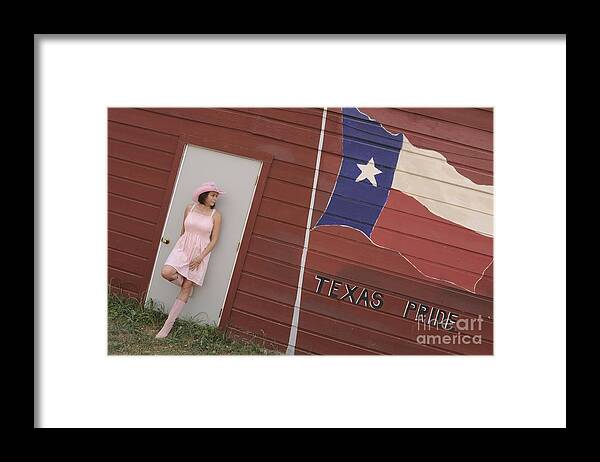 Maiden Framed Print featuring the photograph Texas Pride by Sherry Davis