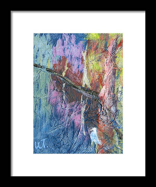 Texture Of Nature 1 Framed Print featuring the painting Texture of Nature 1 by Warren Thompson