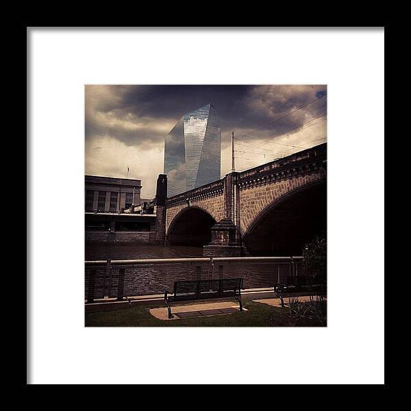Phillygram Framed Print featuring the photograph That Building Looks So Neat Today by Katie Cupcakes