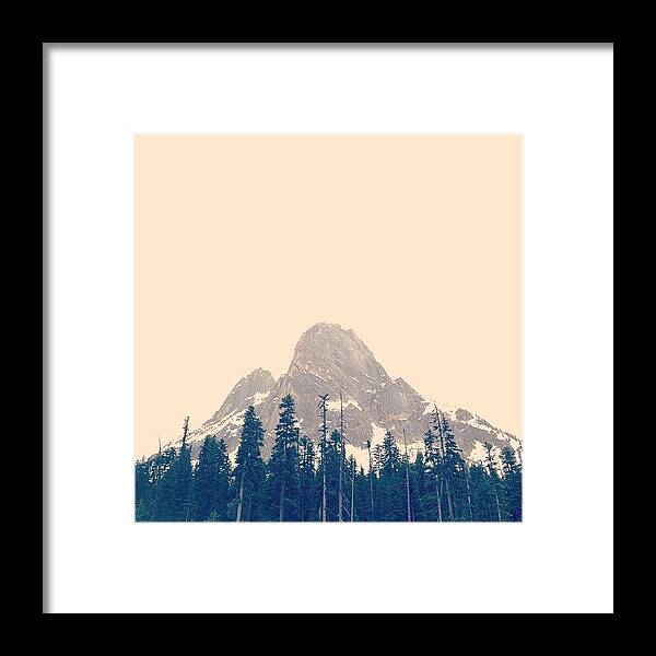 Mountain Framed Print featuring the photograph The American Alps. #mountain #nature by Rebecca Guss