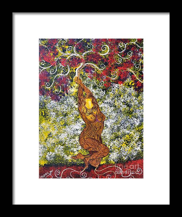 Tree Framed Print featuring the painting The Angel Tree by Stefan Duncan