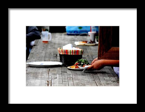Food Framed Print featuring the photograph The Arrival by Allen Sindlinger