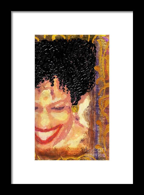 Angela Framed Print featuring the photograph The Artist Who Found Her SMILE by Angela L Walker