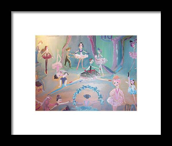 Ballet Framed Print featuring the painting The Ballet Contest by Judith Desrosiers